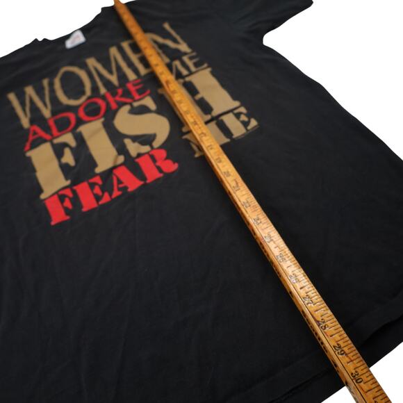 Vintage "Womens Adore Me, Fish Fear Me" Graphic T Shirt - Picture 7 of 8